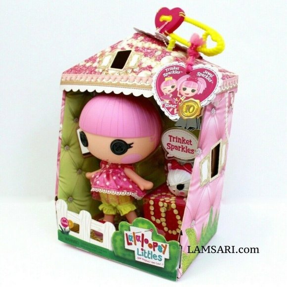 Lalaloopsy Trinket Sparkles Littles Doll 7" and Pet Kitten - Picture 2 of 8